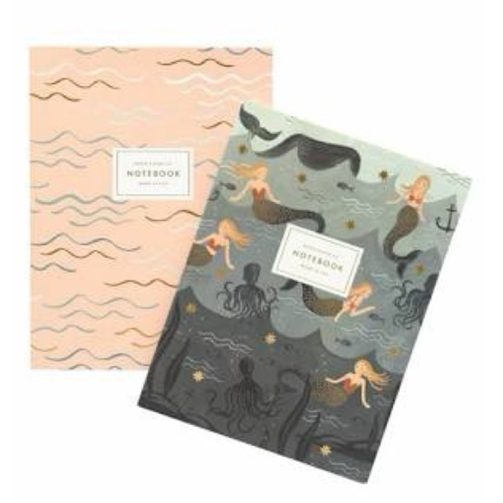 Rifle Paper Co. Mermaid Notebooks - Pink and Gray